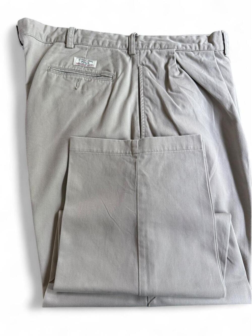 Polo Ralph Lauren Men's Grey and Cream Trousers